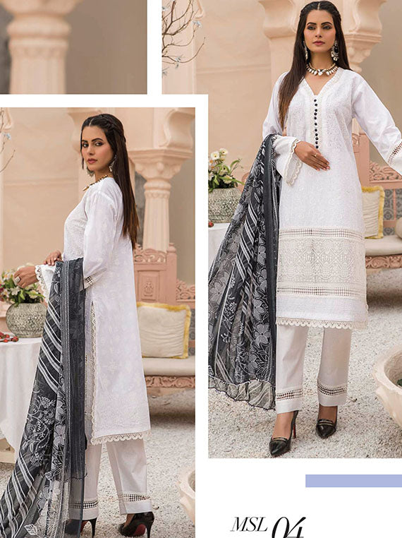 Munira Designer Stitched Eid Collection 2024 (MSL-04)