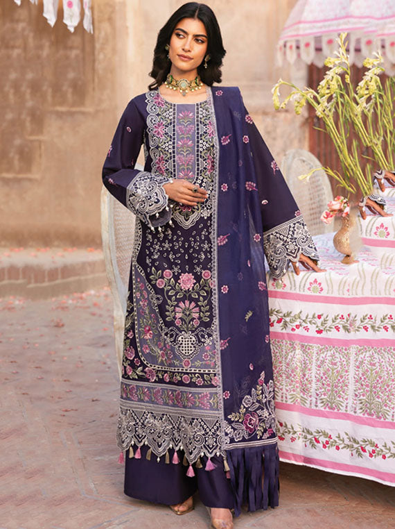 Husn-e-Jahan By Mahnur Lawn Collection 2025 (D-05)