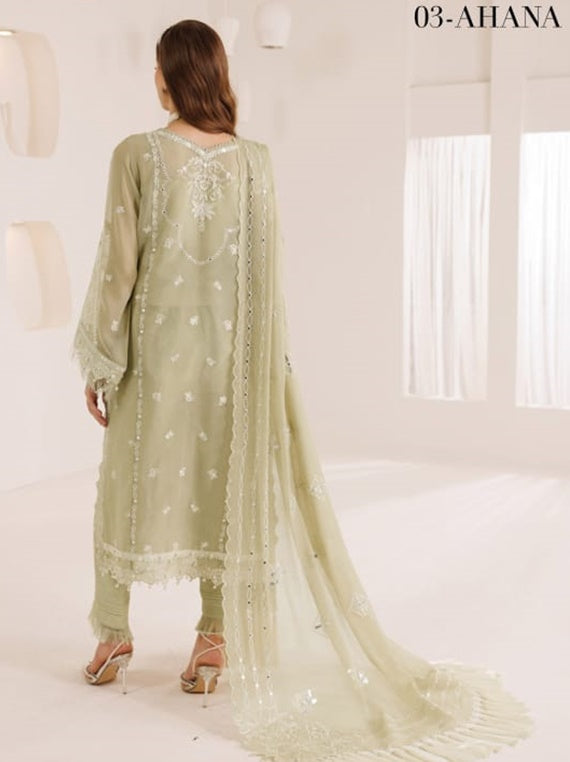 Dhaagay By Alizeh Chiffon Collection 2025 Vol-04 (D-03 АНANA)