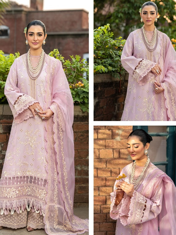 Maryam Hussain Luxury Lawn Collection 2025 Vol-02 (Samar)