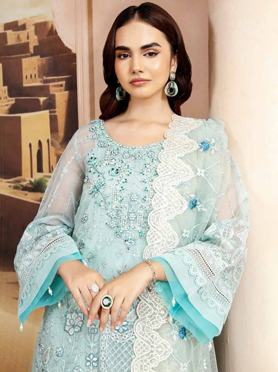 AZU Voguish Slub Khadi Collection By Ahmed Embroideries (D-02)