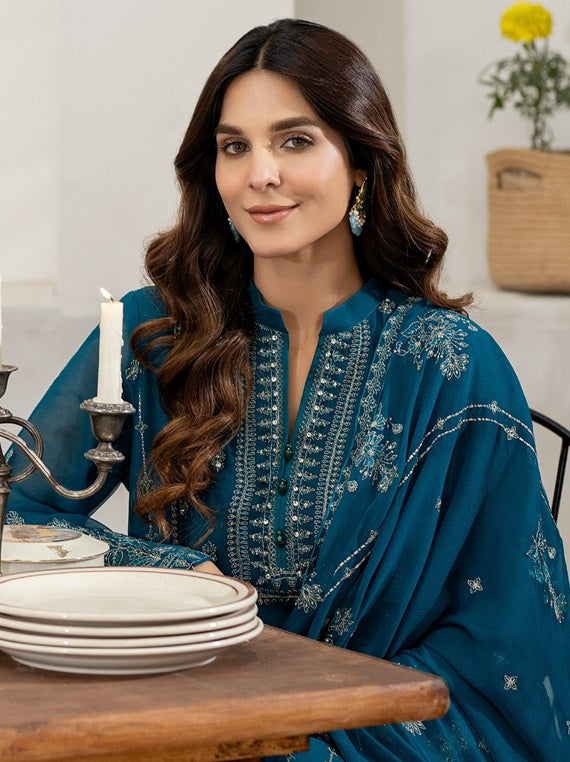 Bakhtawar By Noor-e-Fajar Chiffon Collection 2025 (SN-115)