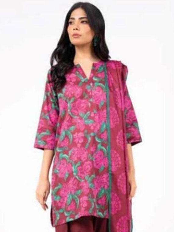 Alkaram Printed Lawn Collection 2025 (MSB-43-25-2-RED)