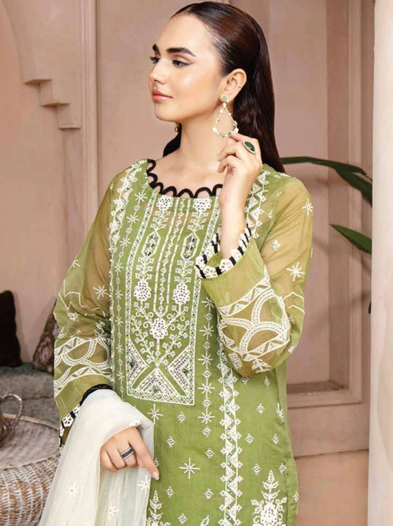AZU Voguish Slub Khadi Collection By Ahmed Embroideries (D-06)