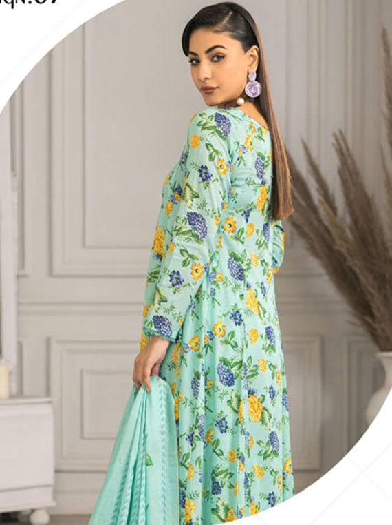 Zohra Classic By Motifz Lawn Collection 2025 (Design-07)