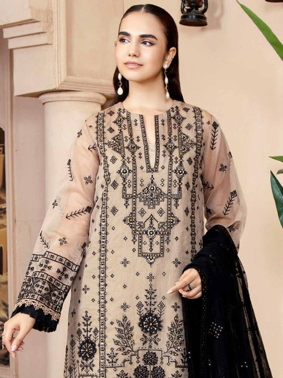 AZU Voguish Slub Khadi Collection By Ahmed Embroideries (D-08)