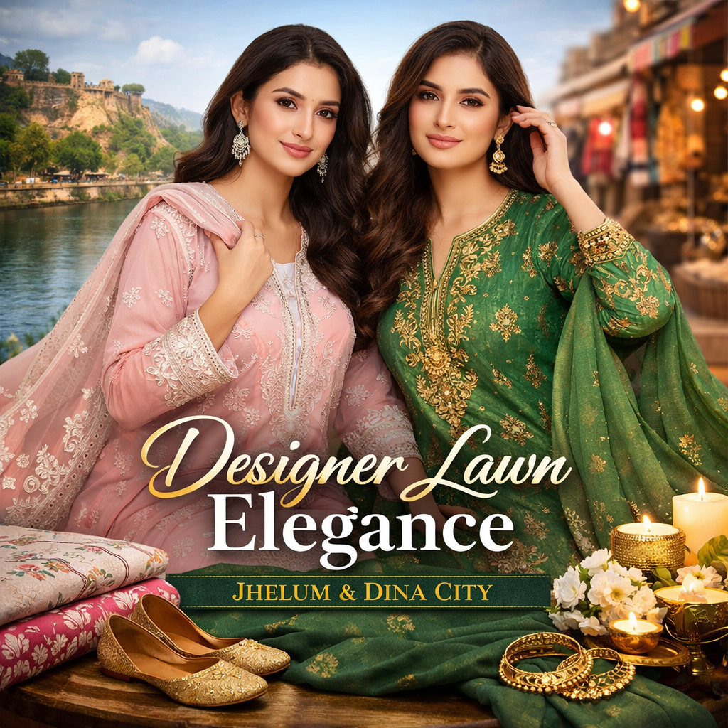 Designer Lawn Elegance in Jhelum: Transform Your Style with Star Fabrics