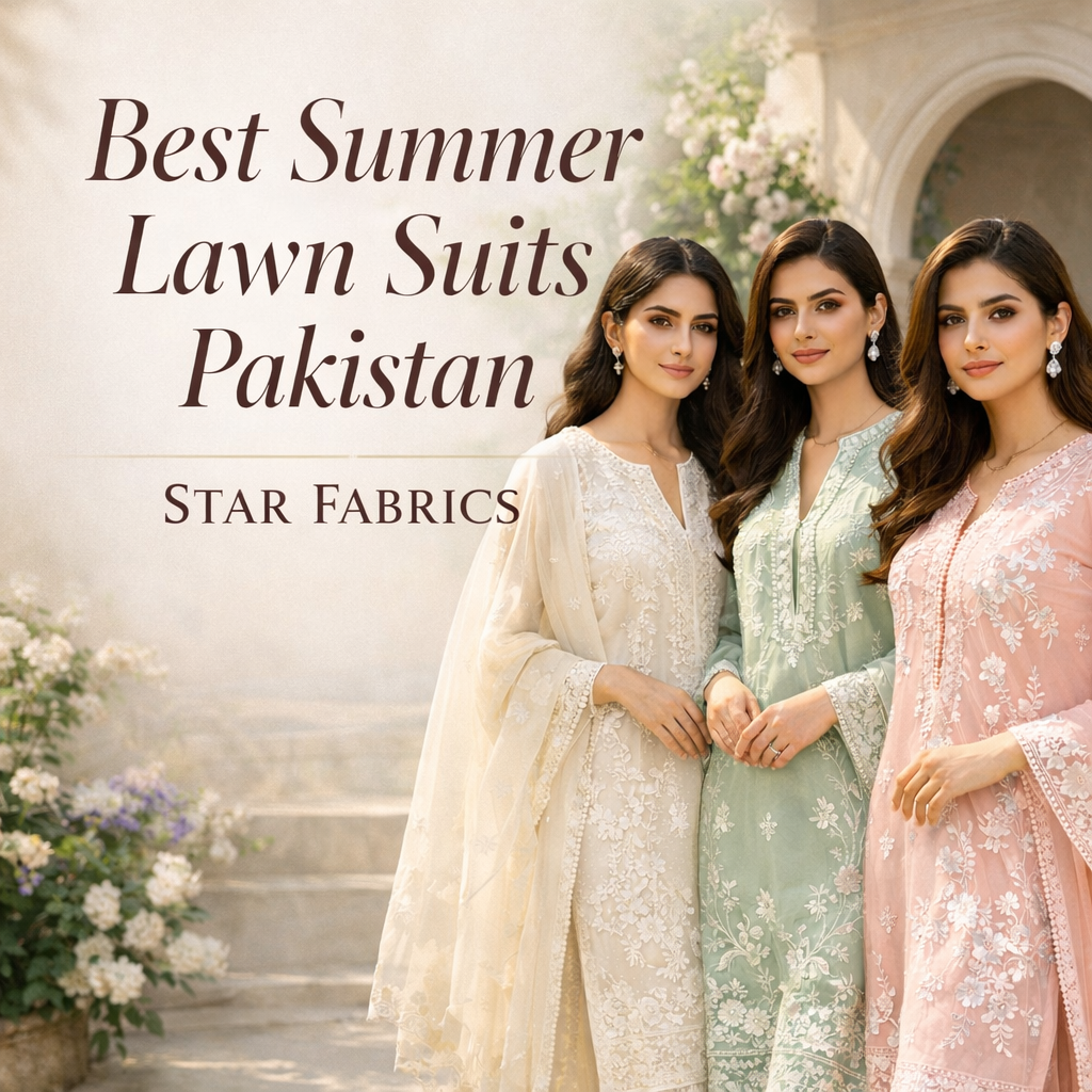 Best Summer Lawn Suits Pakistan – Premium Collections at Star Fabrics