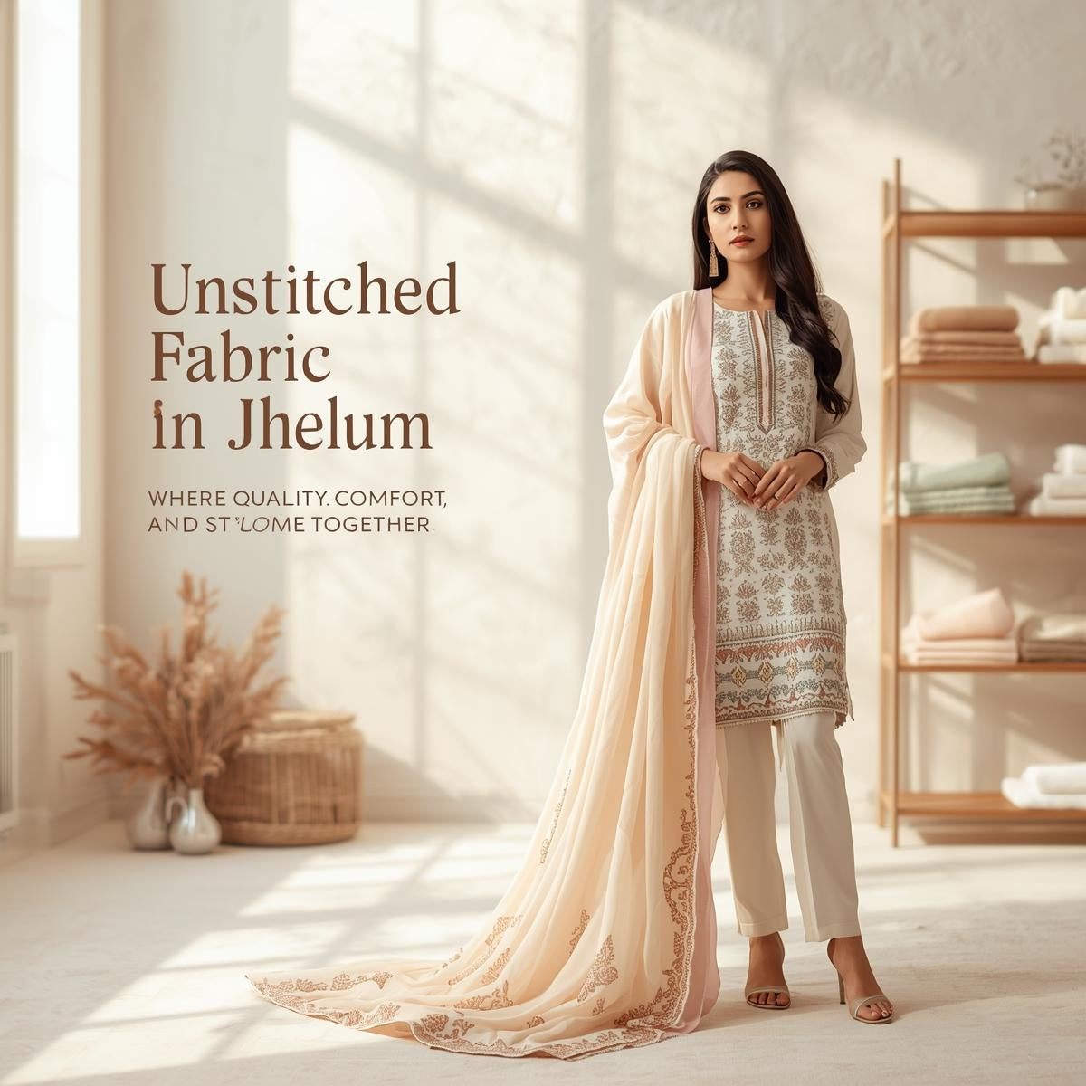 Unstitched Fabric in Jhelum: Where Quality, Comfort, and Style Come Together