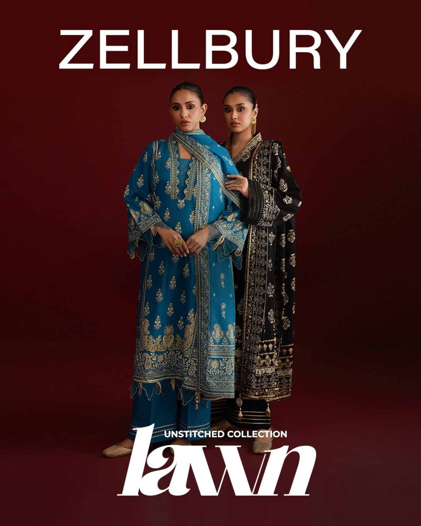 Discover the Finest Zellbury Unstitched Lawn Collection Online | Star Fabrics