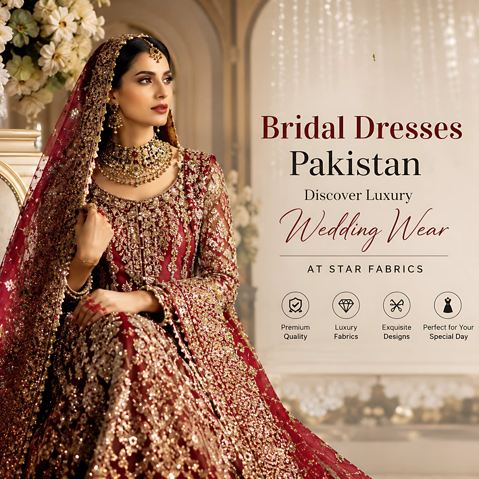 Bridal Dresses Pakistan | Discover Luxury Wedding Wear at Star Fabrics