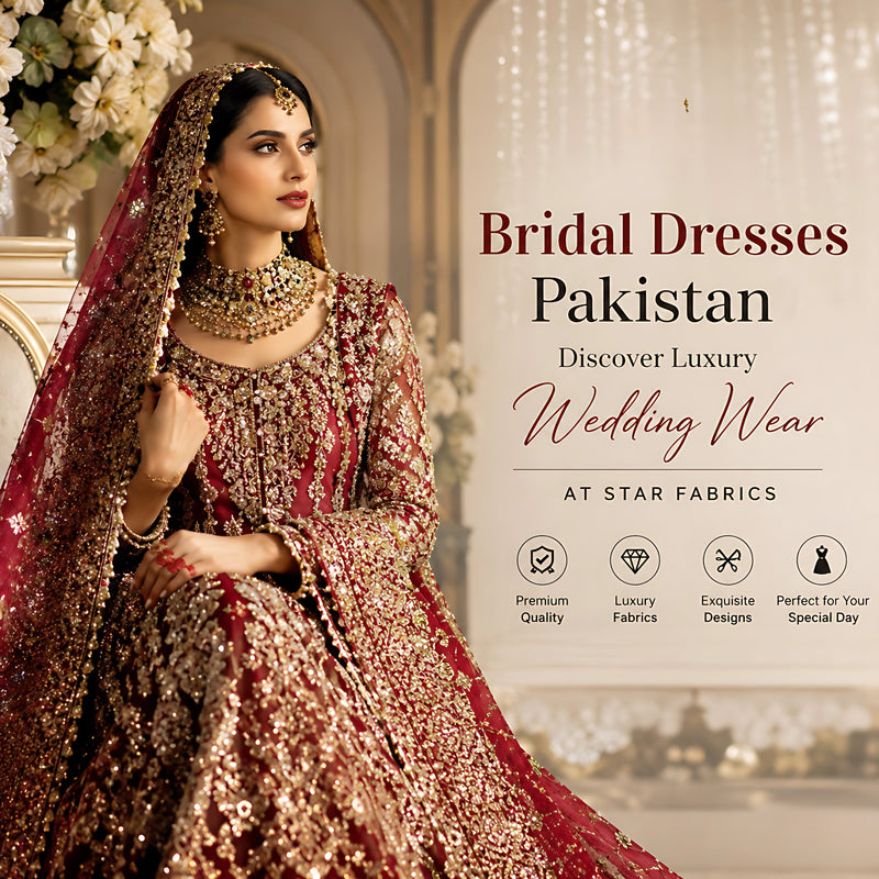 Bridal Dresses Pakistan | Discover Luxury Wedding Wear at Star Fabrics