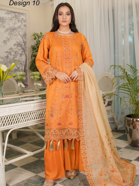 Manizay Sunehray Rang Premium Embroidered Viscos Collection