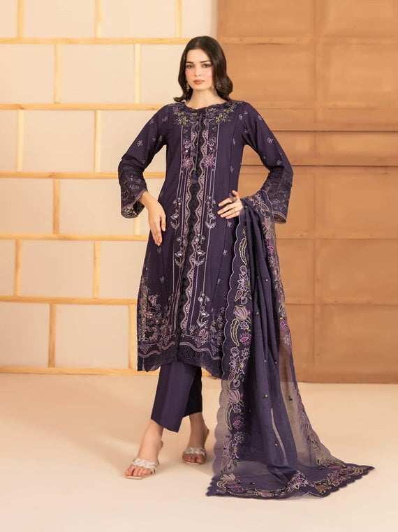 MAHANI Semi-Stitched Embroidered Viscose Collection by Tawakkal