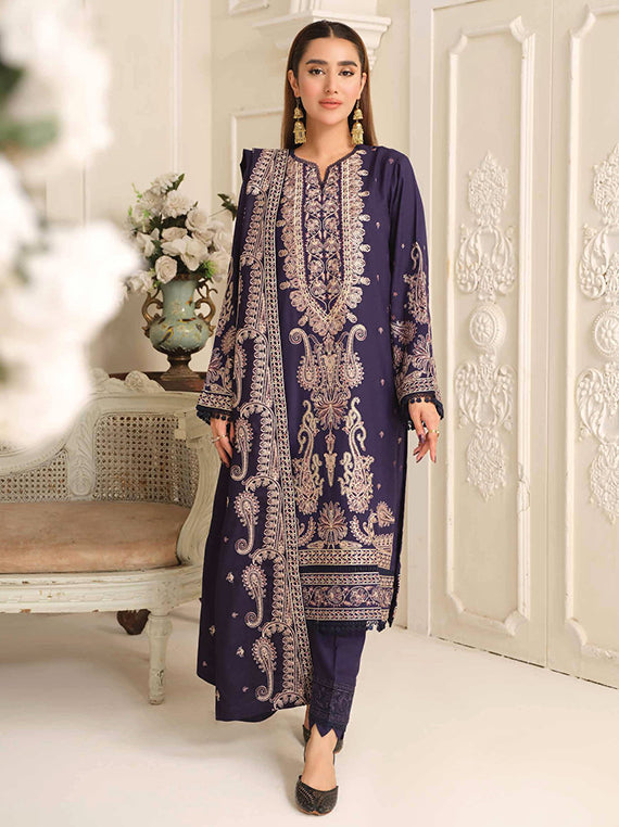 Emilie By Johra Embroidered Winter Collection 2024