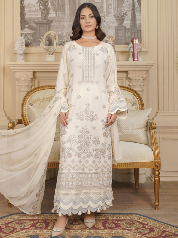 GULFAM Premium Embroidered Karandi Collection by Manizay