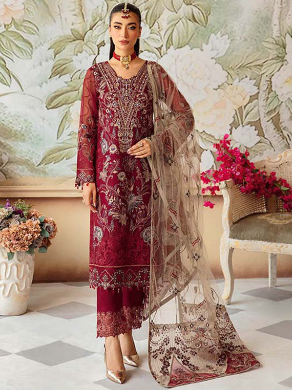 Minhal By Ramsha Organza Collection 2024 Vol-12