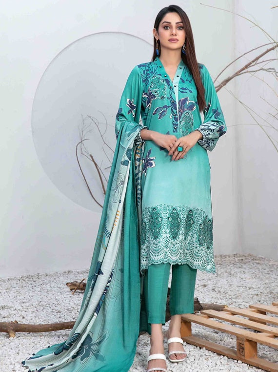 Serwa By Tawakkal Laserkari Linen Collection 2024