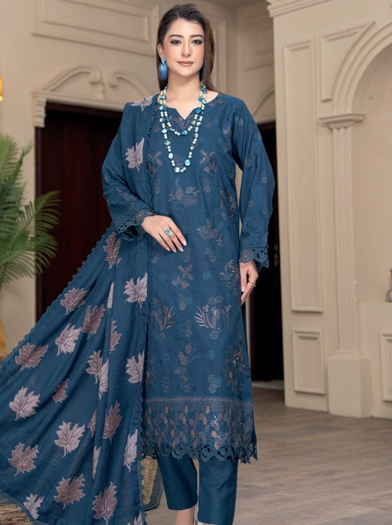 Bandhan premium embroidered dhanak Winter Collection