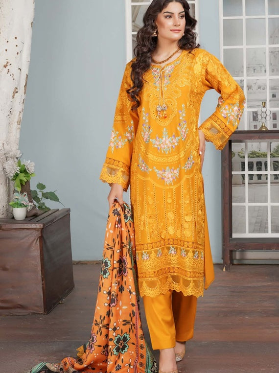 Ready to Wear Dhanak Collection 2024 by Munira Designers (D-02)