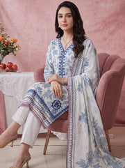 Tawakkal Fabrics 3 Piece Stitched Lawn & Embroidered Suits | Star Fabrics (D-02)