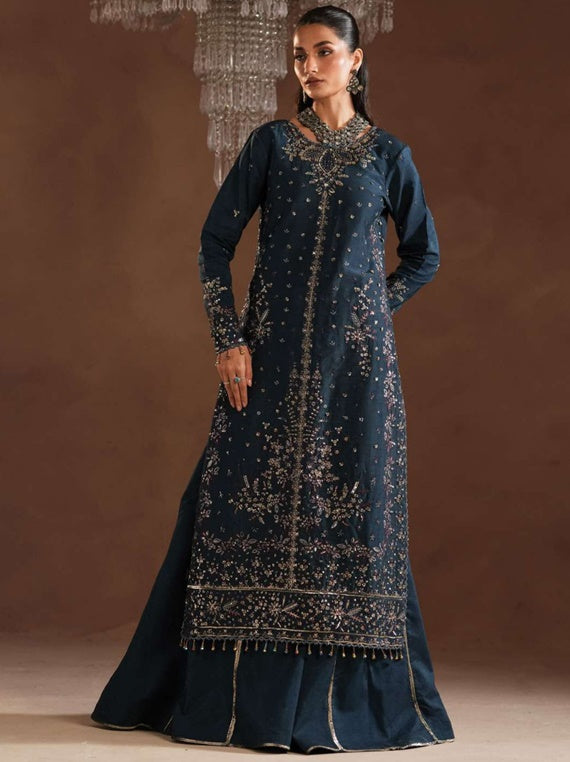 Selene By Emaan Adeel Korean Raw silk Collection 2024 (Elisia)