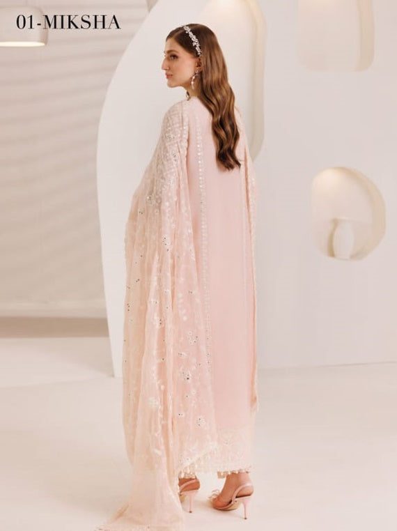 Dhaagay By Alizeh Chiffon Collection 2025 Vol-04 (D-01 MIKSHA)