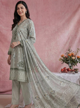 Tawakkal Fabrics 3 Piece Stitched Lawn & Embroidered Suits | Star Fabrics (D-01)