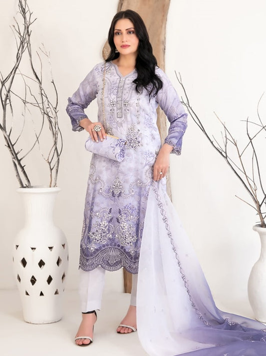 Mulan By Tawakkal Embroidered Organza Collection 2025 (D-2223)