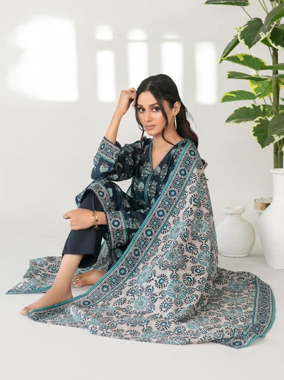 MEHZA 3 Piece Stitched Collection By Tawakkal | Star Fabrics (D-3241)