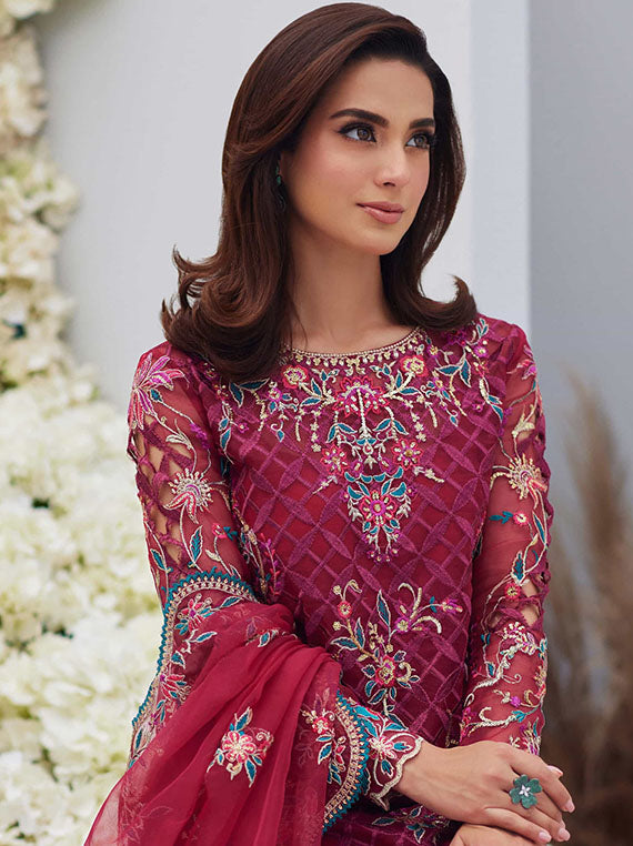 Mina Hasan Unstitched Luxury Festive Collection 2024 Vol-01 (Heer)