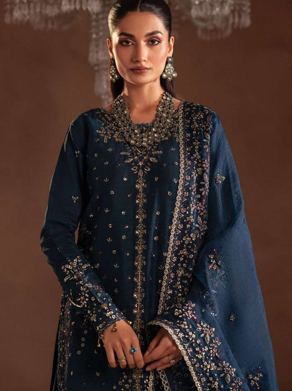 Selene By Emaan Adeel Korean Raw silk Collection 2024 (Elisia)