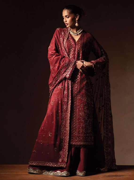 Selene By Emaan Adeel Korean Raw silk Collection 2024 (Elyra)