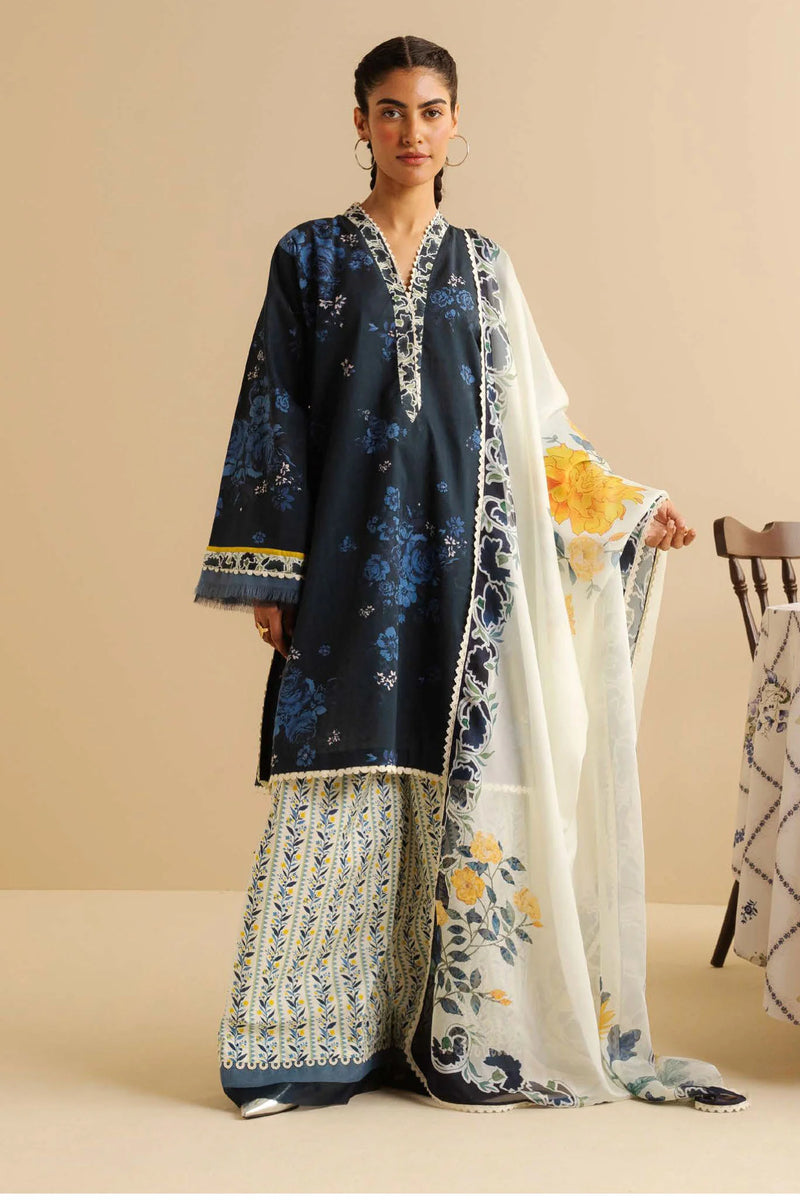 Coco By Zara ShahJahan Prints Drop II Lawn Collection 2025(01B-Leya)