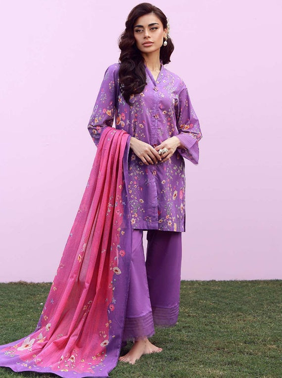 Mirha By Sehar Printed Lawn Collection 2026 (LAVENDER WHISPER)
