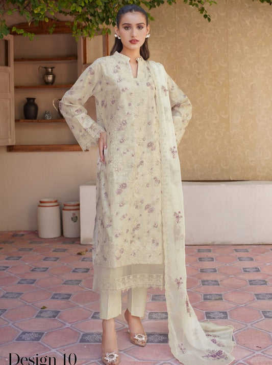 Super Anmol By Manizay Lawn Collection 2025 (D-10)
