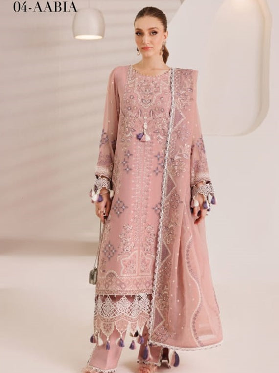 Dhaagay By Alizeh Chiffon Collection 2025 Vol-04 (D-04 AABIA)