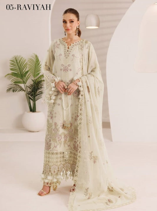 Dhaagay By Alizeh Chiffon Collection 2025 Vol-04 (D-05 RAVIYAH)
