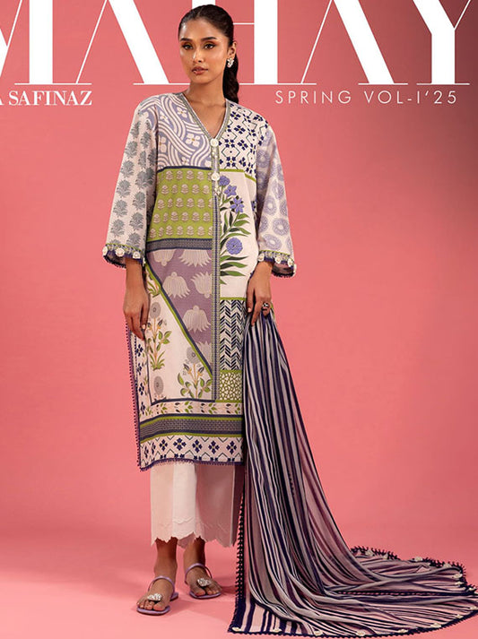 Mahay By Sana Safinaz Spring Summer Collection 2025 Vol-01 (D-12A)