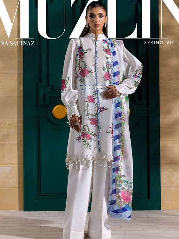 Muzlin By Sana Safinaz Spring Summer Collection 2025 Vol-01 (D-13A)