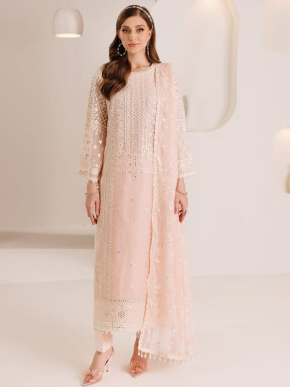 Dhaagay By Alizeh Chiffon Collection 2025 Vol-04 (D-01 MIKSHA)