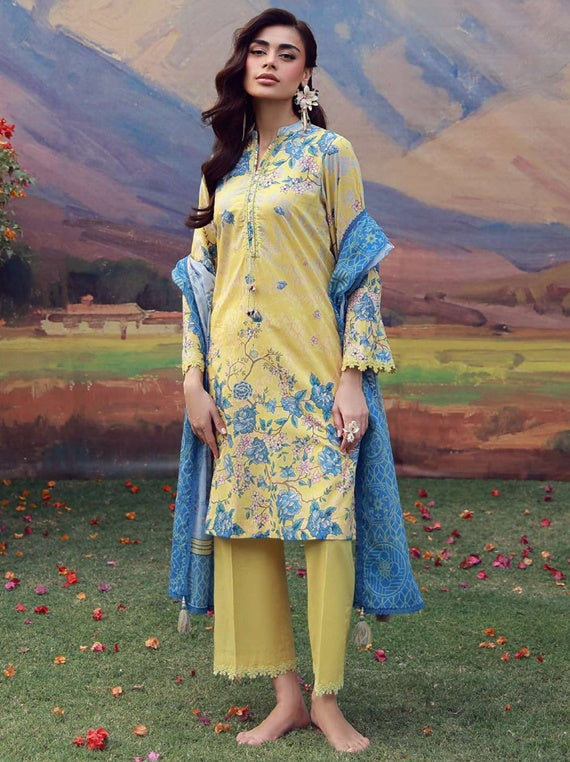 Mirha By Sehar Printed Lawn Collection 2026 (BUTTER SWIRL)