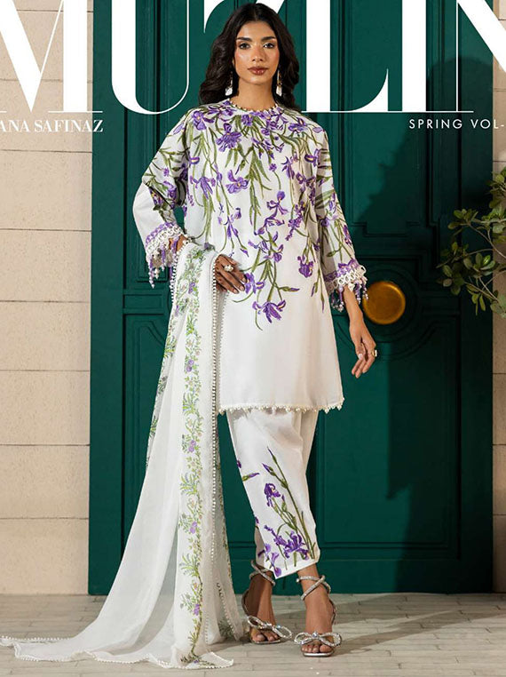 Muzlin By Sana Safinaz Spring Summer Collection 2025 Vol-01 (D-17A)