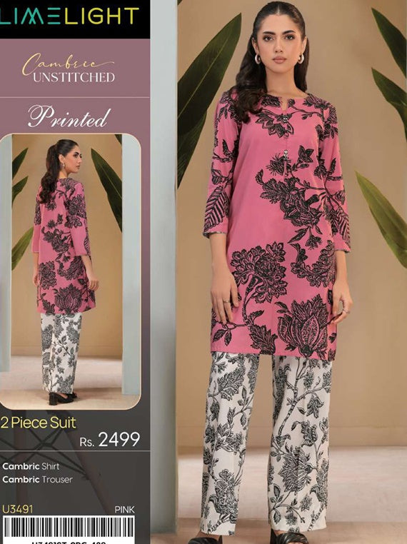 LimeLight Printed Cambric Collection 2024 (U3491 Pink)