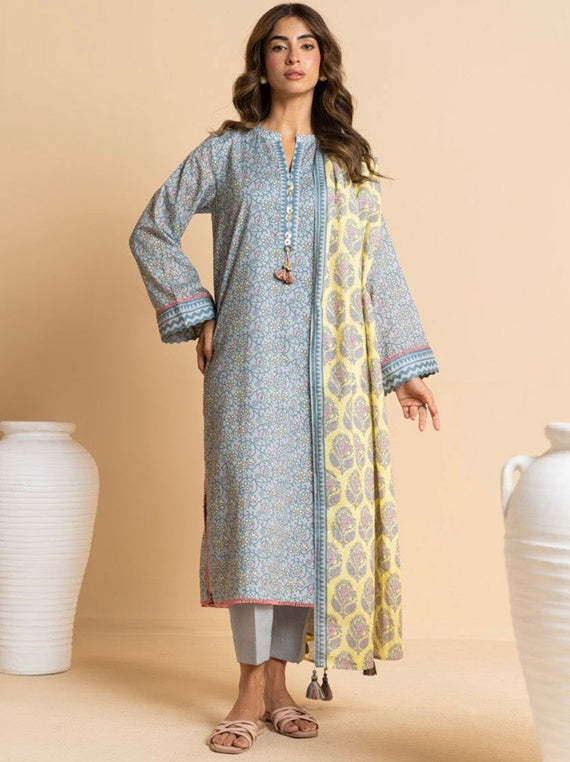 Alkaram Exclusive Designs | Star Fabrics (SS-60.1-25-3-Grey)