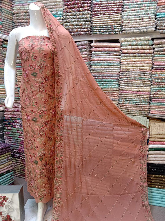 Embroidered Chiffon Collection 2024 (D-01)