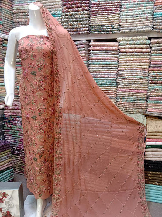 Embroidered Chiffon Collection 2024 (D-01)