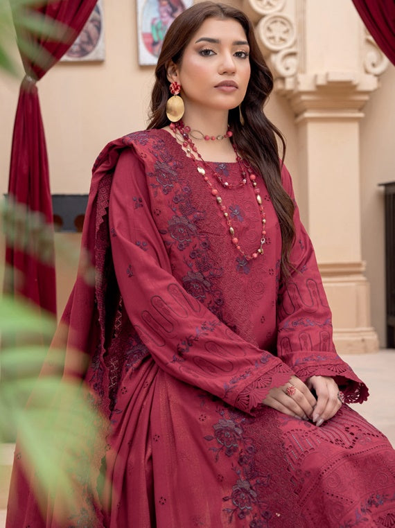 Zauq fancy peach leather embroidered Collection By Riaz Arts (D-01)