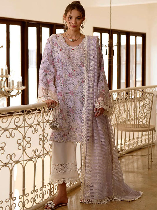 AJR Printkari Lawn Collection 2025 (AJR-PK-01 Pearl)