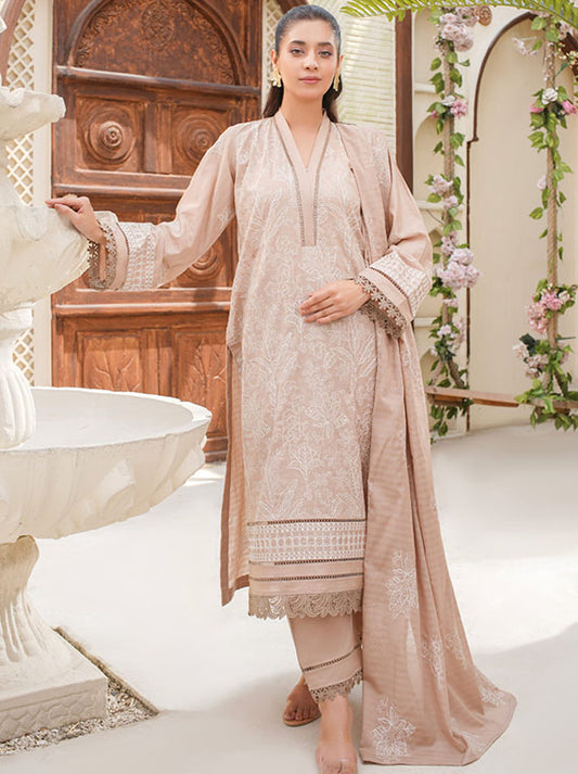 Dilkash Mumtaz By Manizay Lawn Collection 2025 (Deisgn-01)
